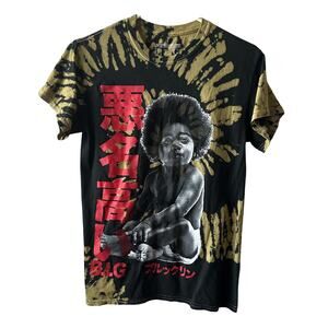 Notorious BIG Baby Tie Dye Acid Washed Shirt Size Small